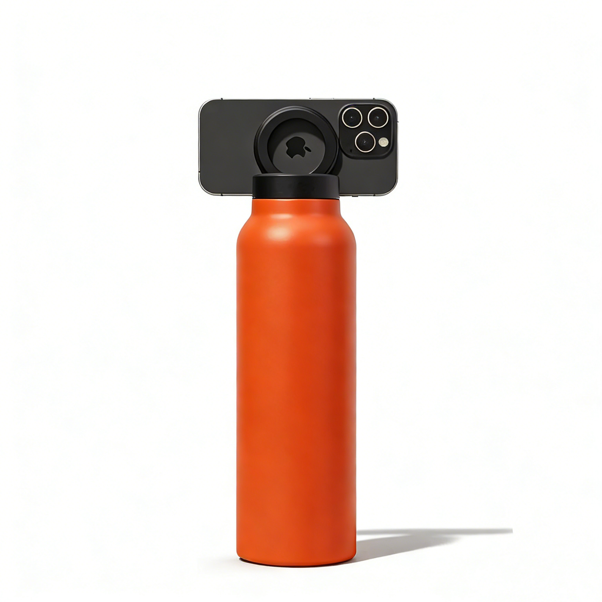 24oz Magnetic Phone Mount Insulated Bottle｜Large Capacity Sports Water Bottle · Double-Wall Stainless Steel · MagSafe Compatible