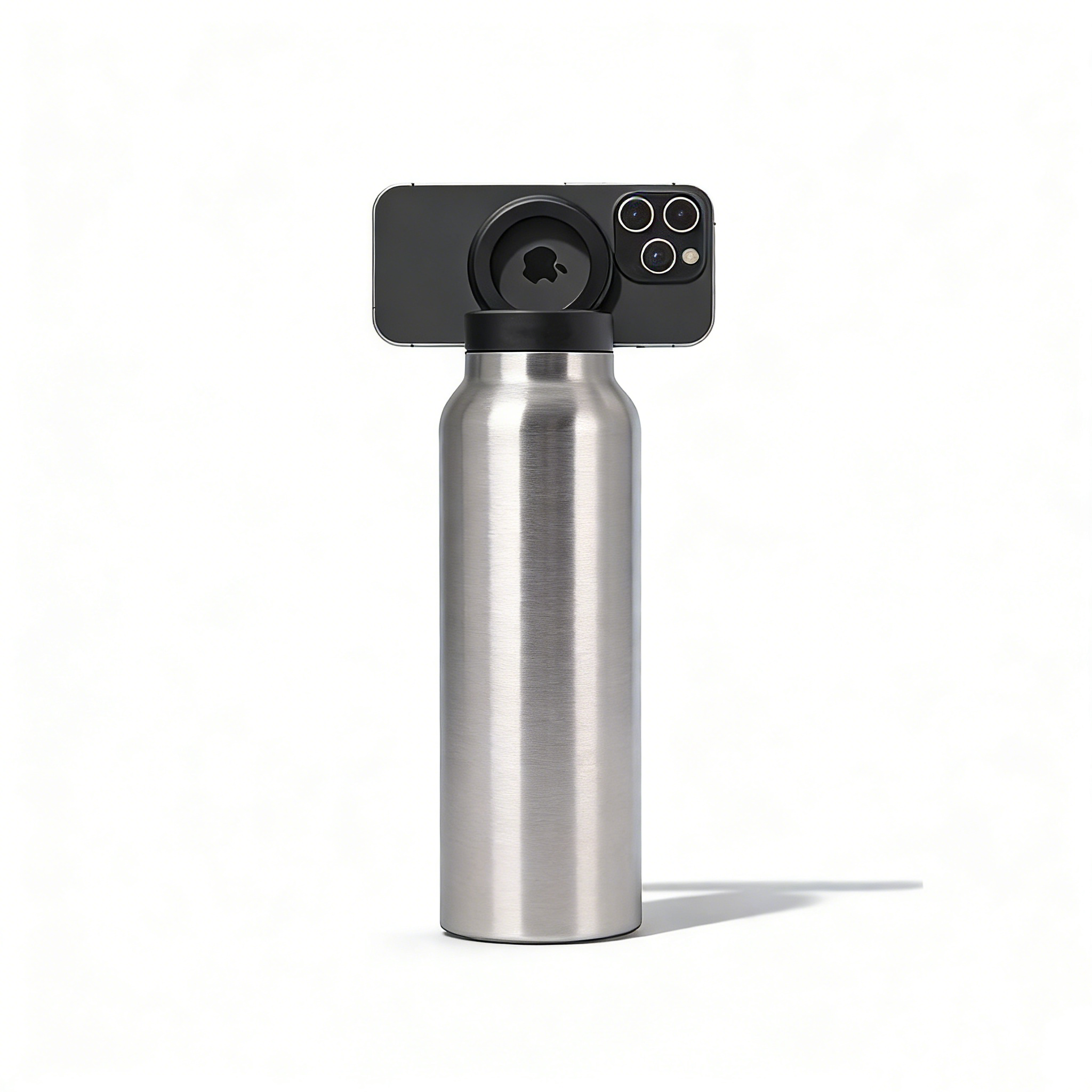 24oz Magnetic Phone Mount Insulated Bottle｜Large Capacity Sports Water Bottle · Double-Wall Stainless Steel · MagSafe Compatible