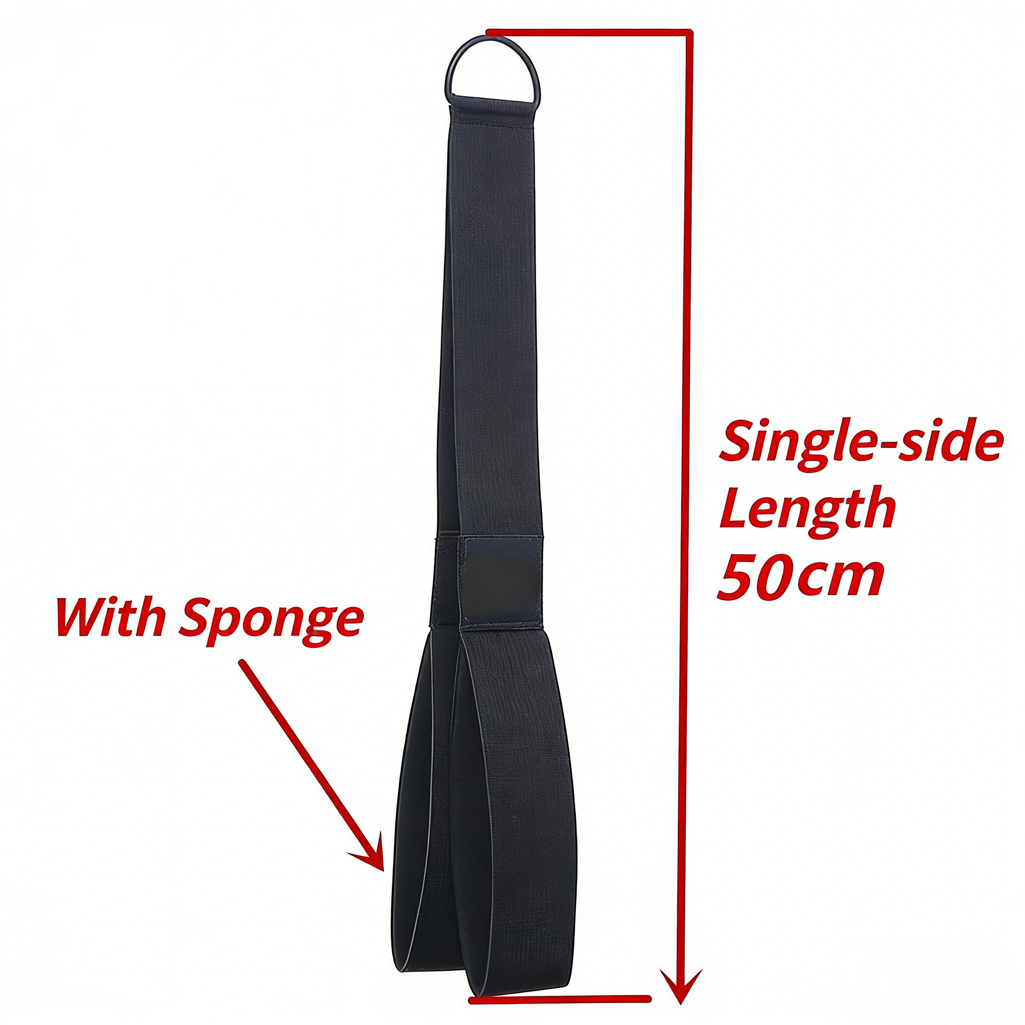 Tricep Rope Cable Attachments Rope for Gym, 1 Count Workout Rope Cable with 4 Anti-slip Handles, Exercise Gym Equipment for Home, Lifting Strap