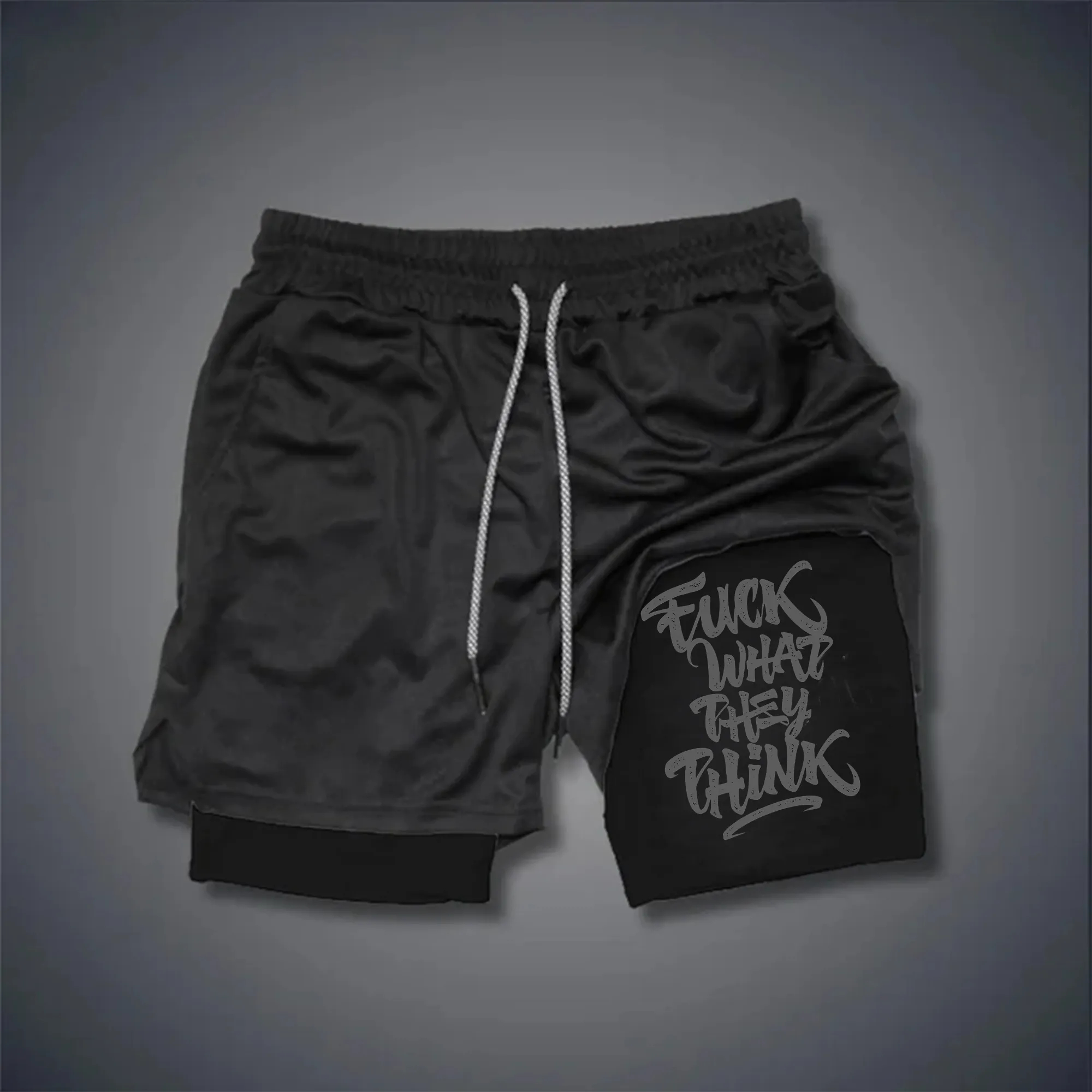 Fuck What They Think Print Men's Performance Shorts