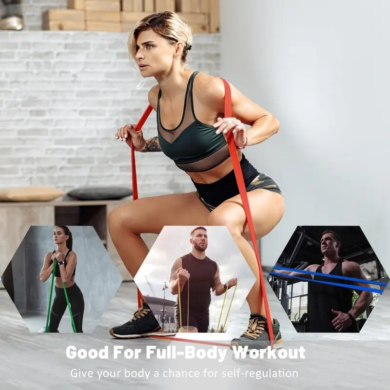 Tpe Resistance Band, Latex Resistance Band, Elastic Band, Fitness Belt, Pull-Up Band, Elastic Rope, Resistance Band