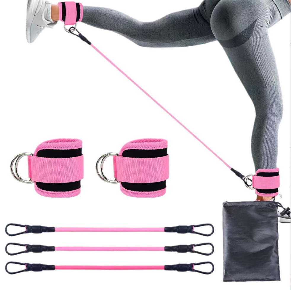 Resistance Bands, 5-Pack Ankle Band Set for Leg and Hip Training – TPE Material Band for Women Men