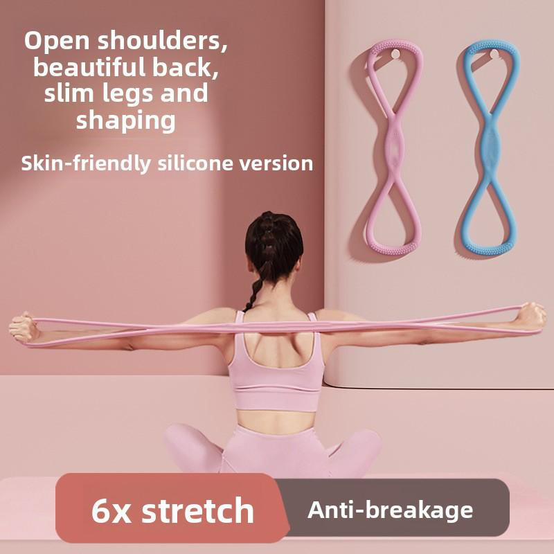 Figure 8 Fitness Resistance Band for Women and Men, Elastic Exercise Bands for Arms Chest and Back, Chest Expander and Yoga Gym Workout Pulling Rope