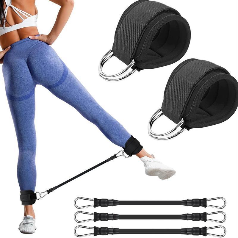 Resistance Bands, 5-Pack Ankle Band Set for Leg and Hip Training – TPE Material Band for Women Men