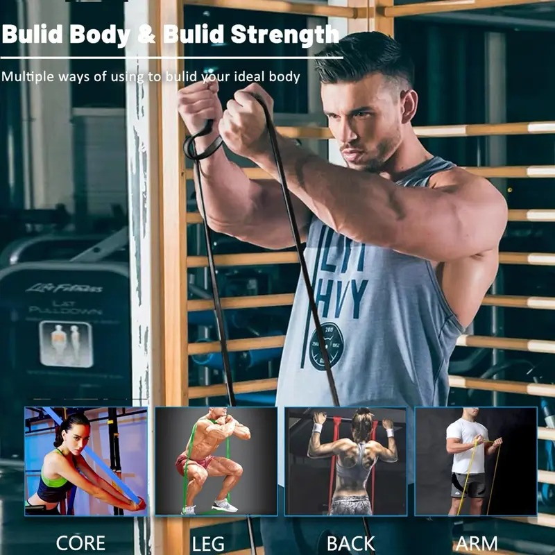 Tpe Resistance Band, Latex Resistance Band, Elastic Band, Fitness Belt, Pull-Up Band, Elastic Rope, Resistance Band