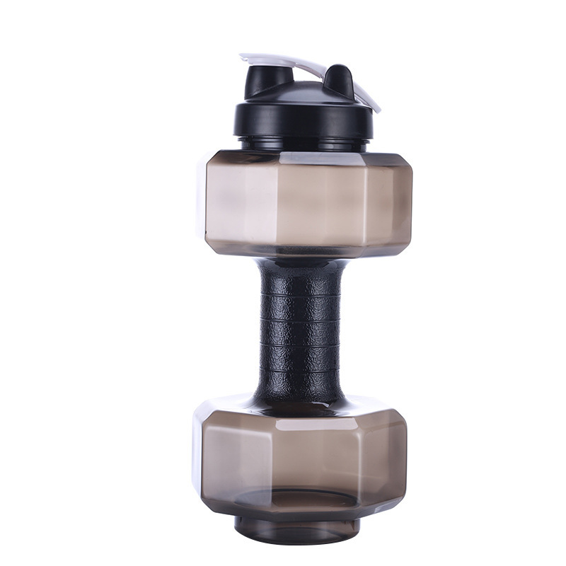 Dumbbell-shaped water bottles, 2.2L75oz, water bottles for gym workouts, large capacity PETG, sports, fitness, exercise, gym