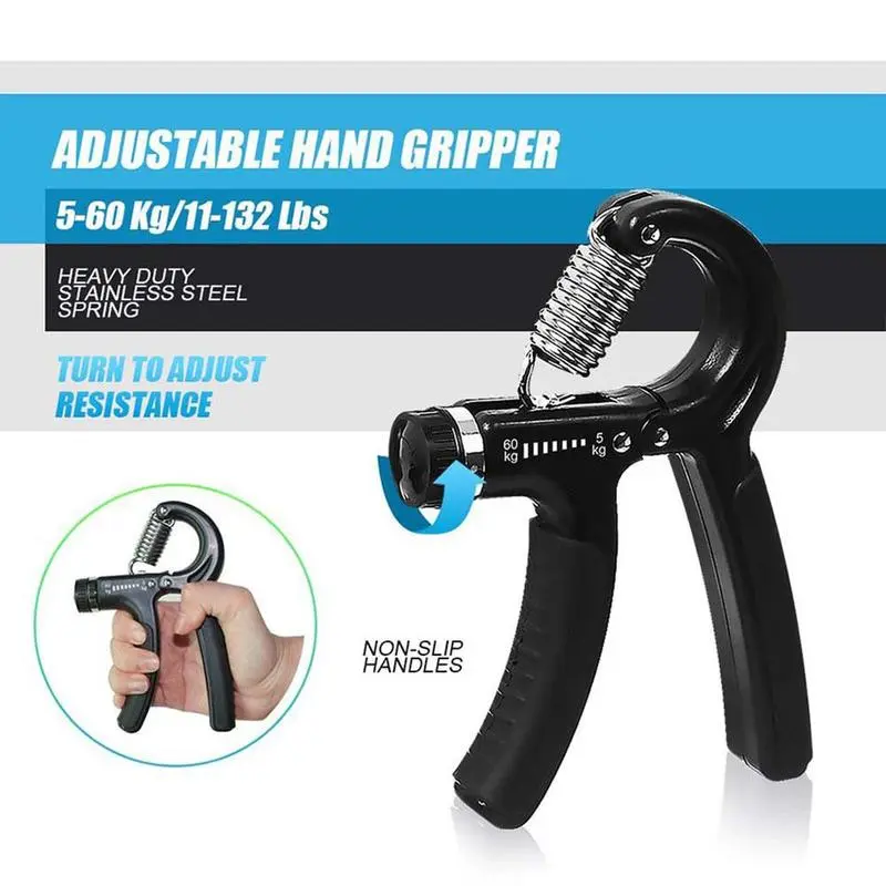Hand Grip Strengthener Kit 5 Pack Forearm Grip Adjustable Resistance Hand Gripper, gripper ,forearm veins,Finger Exerciser