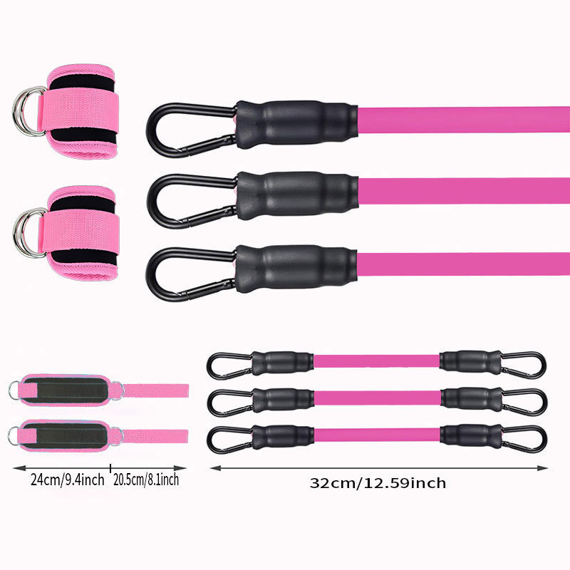 Resistance Bands, 5-Pack Ankle Band Set for Leg and Hip Training – TPE Material Band for Women Men