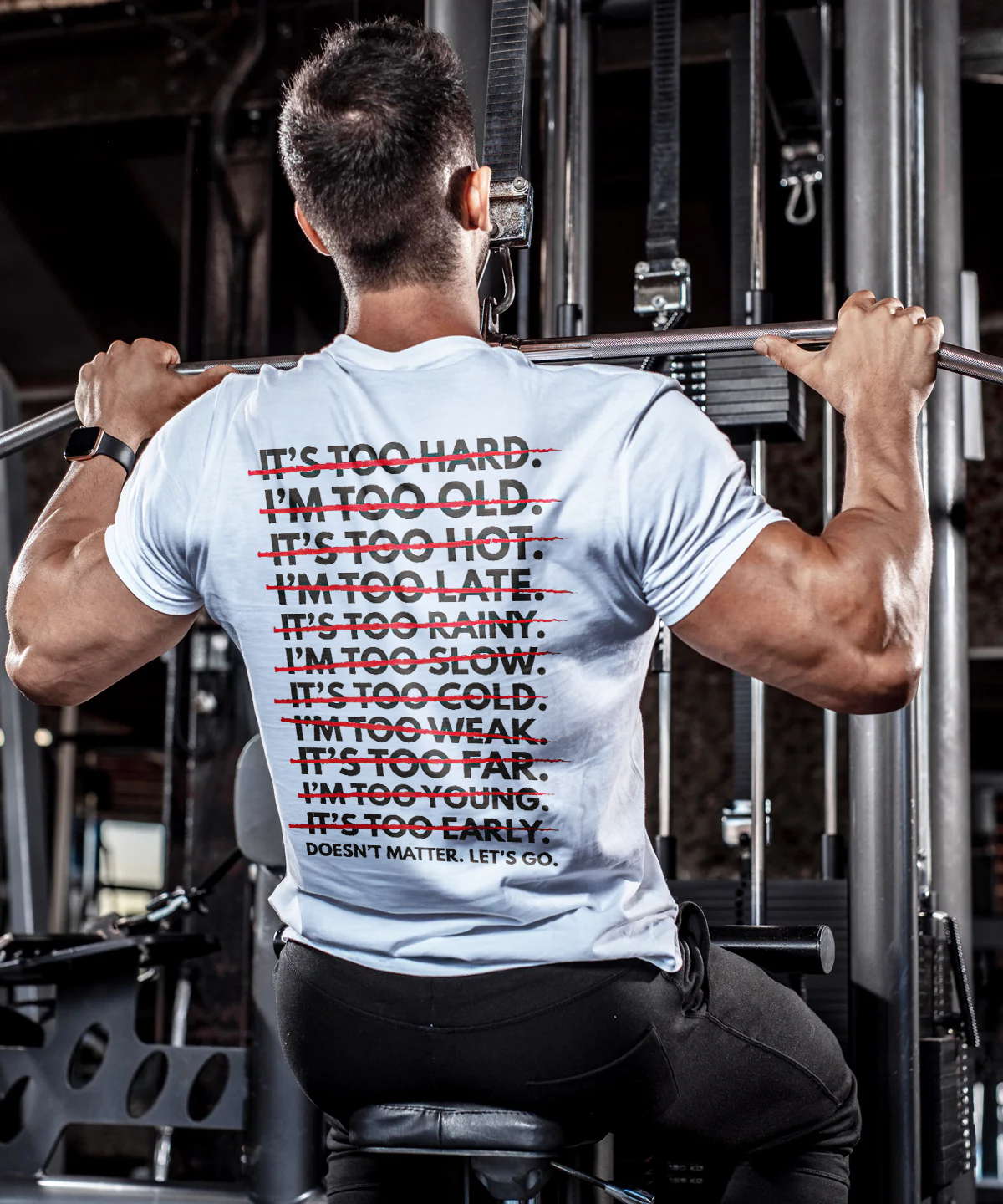 Doesn't Matter, Let's Go Printed Men's T-shirt