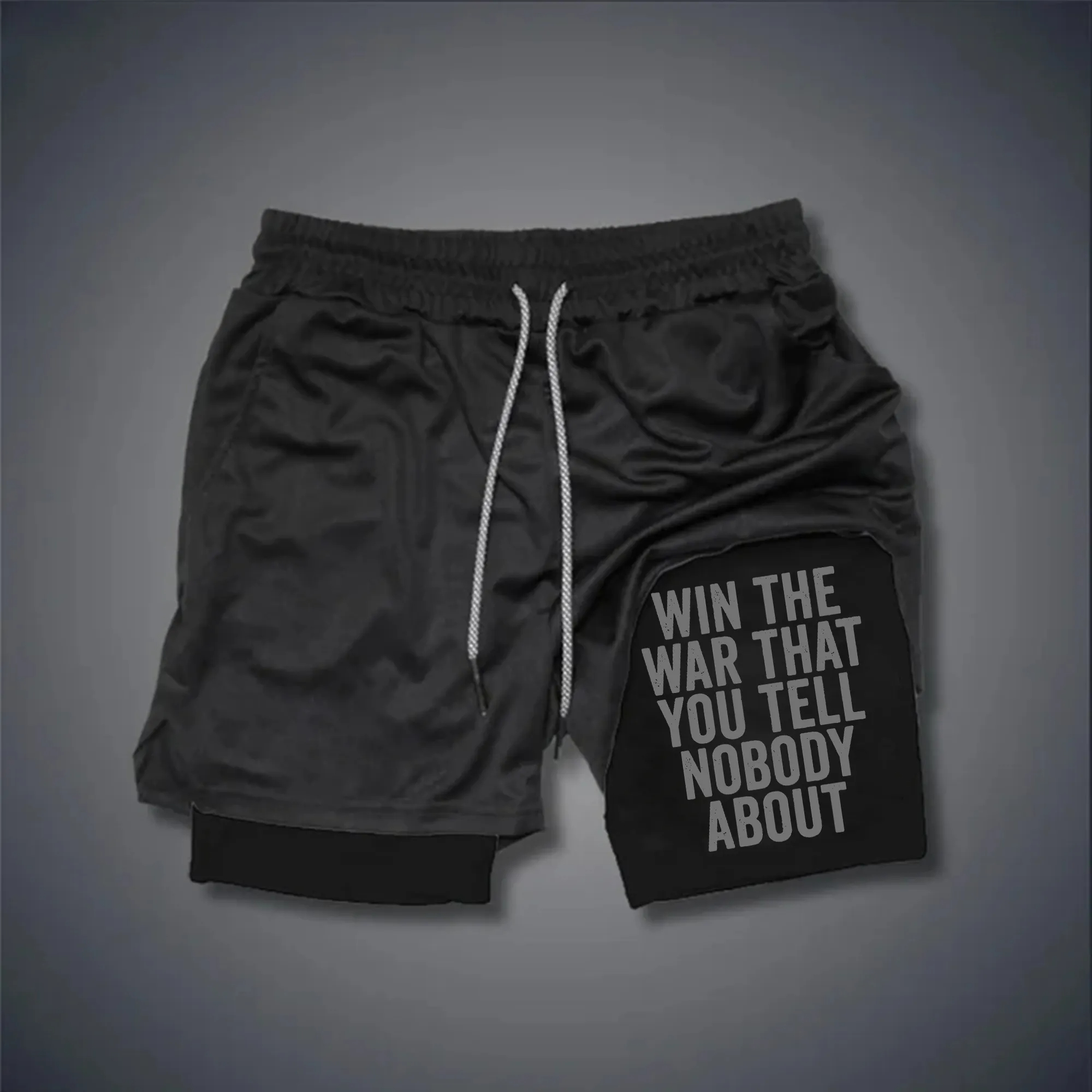 Win The War That You Tell Nobody About Print Men's Performance Shorts