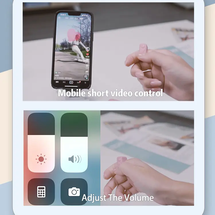 Xring Scrolling Ring Remote Control Scroller Page Turner,Bluetooth Selfie & Video Recording Remote,Music