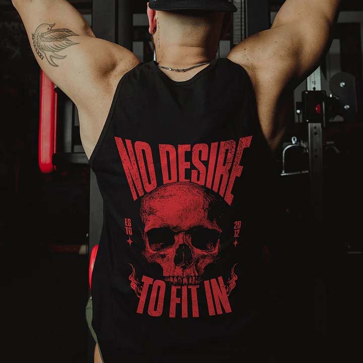 No Desire To Fit In Printed Men's Vest