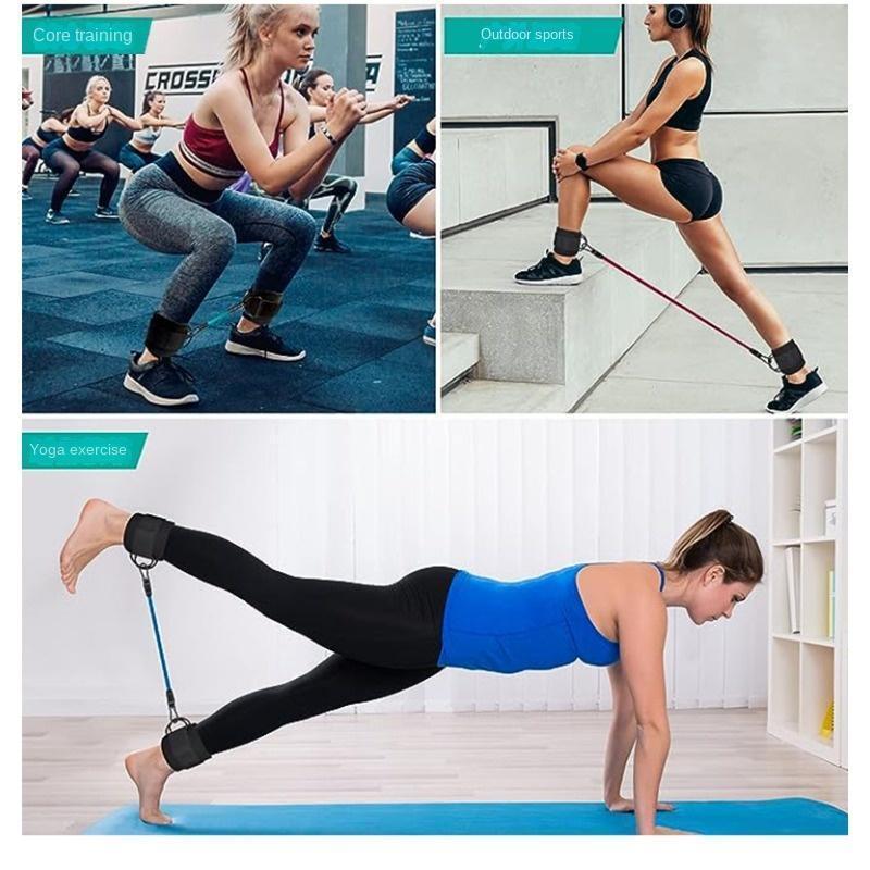 Resistance Bands, 5-Pack Ankle Band Set for Leg and Hip Training – TPE Material Band for Women Men