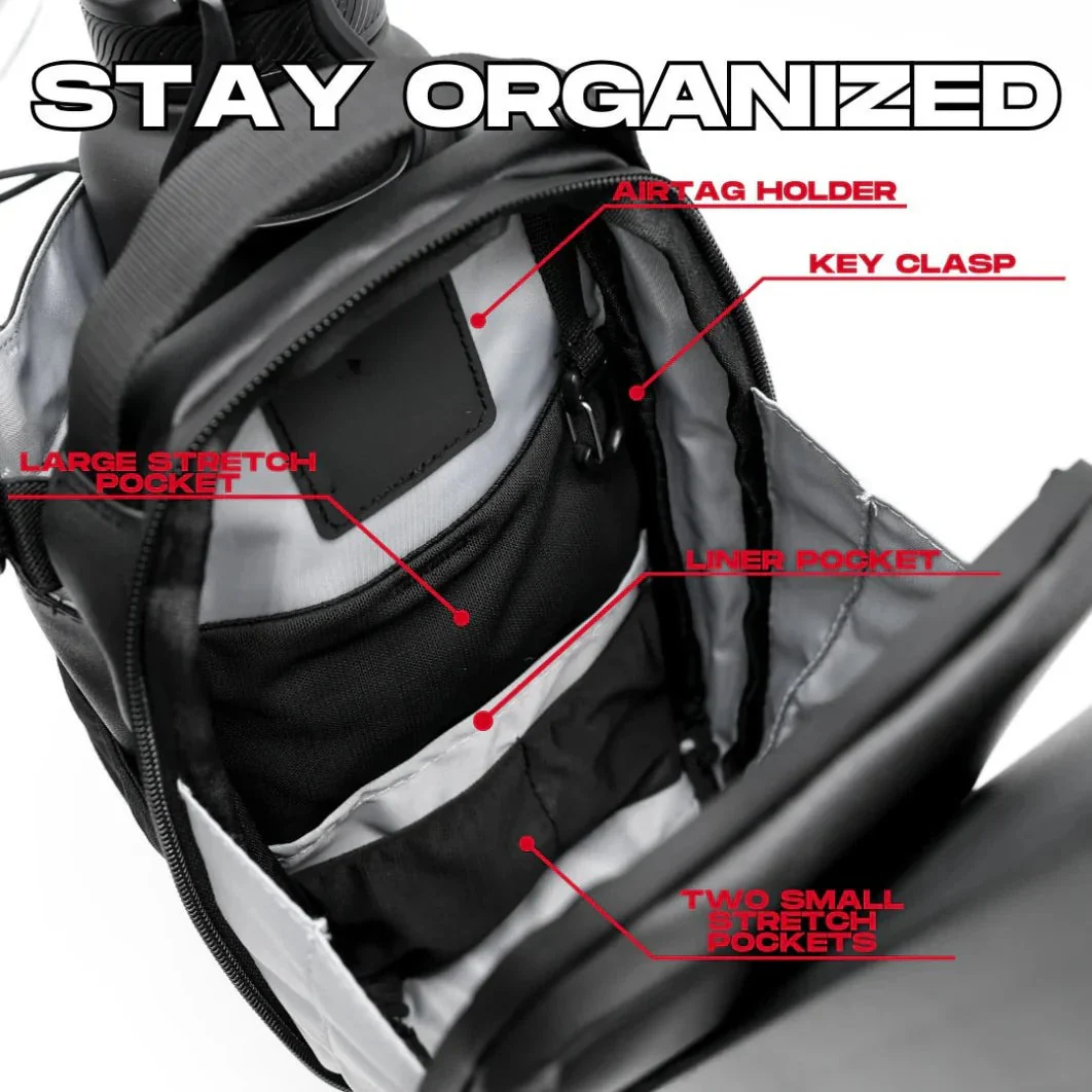 Magnetic Water Bottle Bag Bith Magnet, Large Capacity, Gym-specific Water Bottle Bag, Portable Crossbody Bag