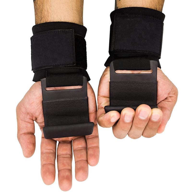 Heavy‑Duty Weight Lifting Hooks & Wrist Straps – Grip Support for Deadlifts, Pull‑Ups, Shrugs – Gym Essential for Men & Women