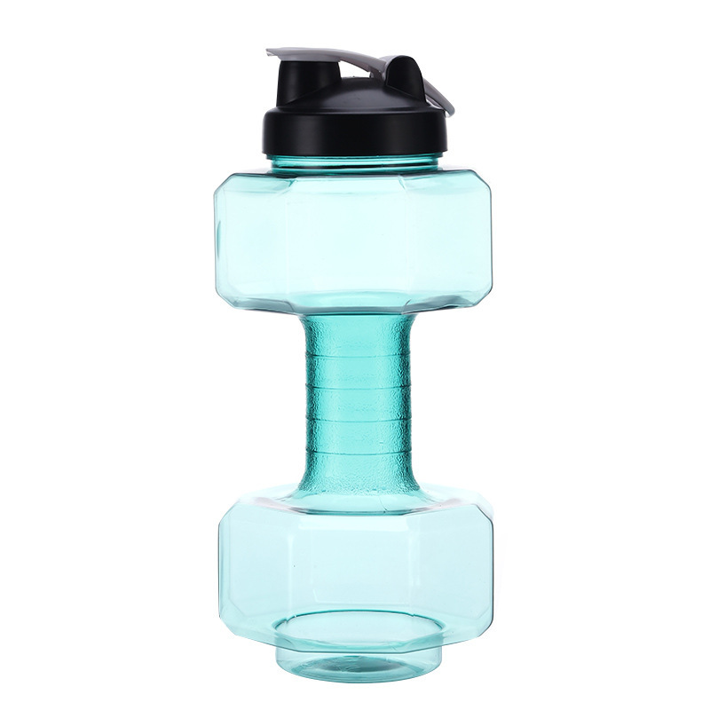 Dumbbell-shaped water bottles, 2.2L75oz, water bottles for gym workouts, large capacity PETG, sports, fitness, exercise, gym