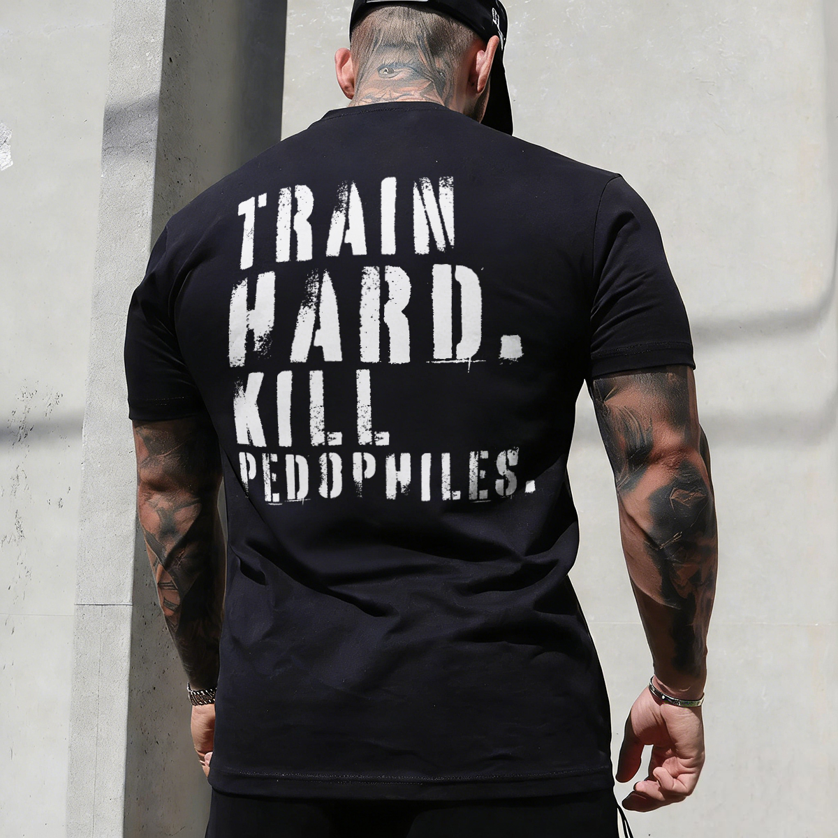 Train Kill Pedopoles Printed Men's T-shirt