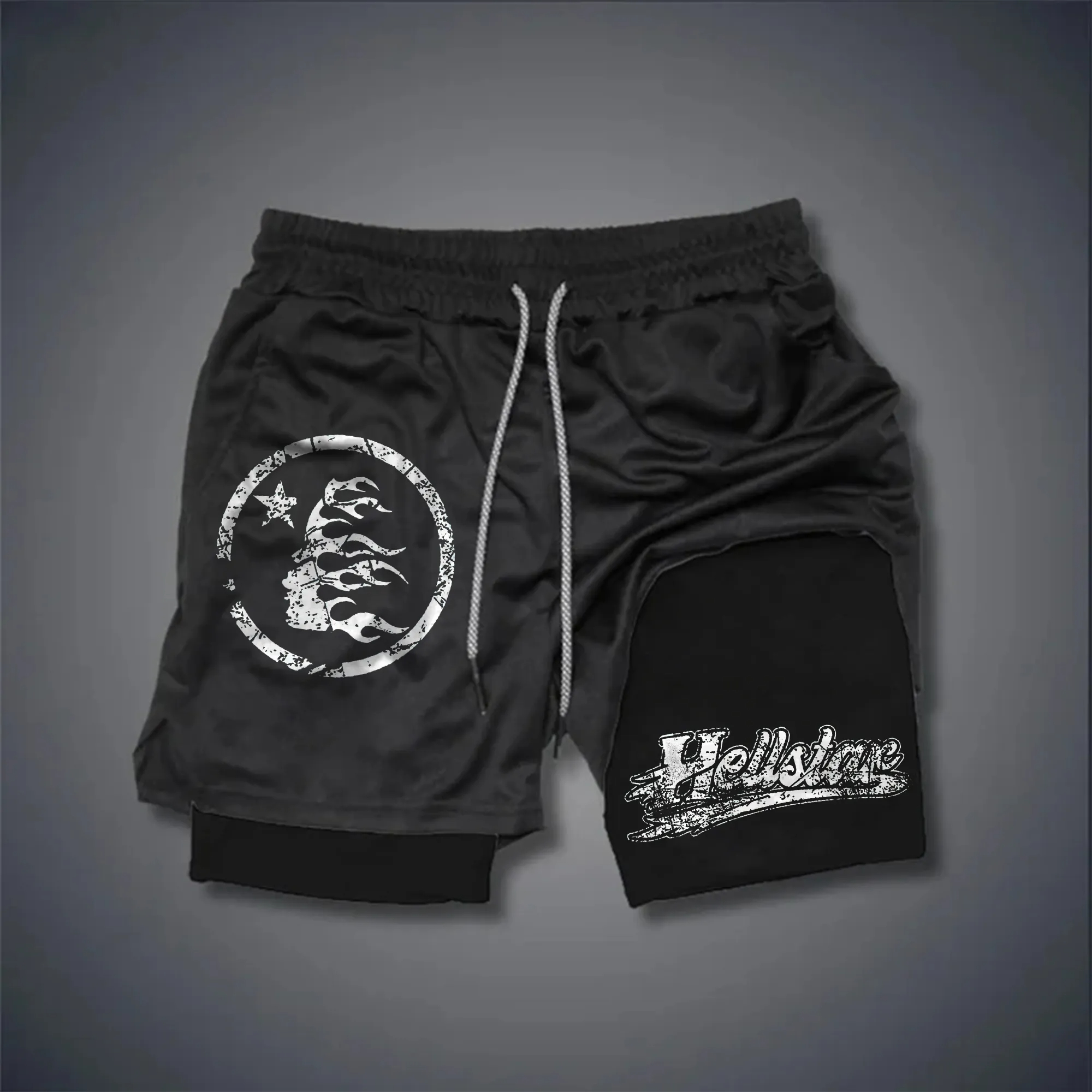 Hellstar Print Men's Performance Shorts