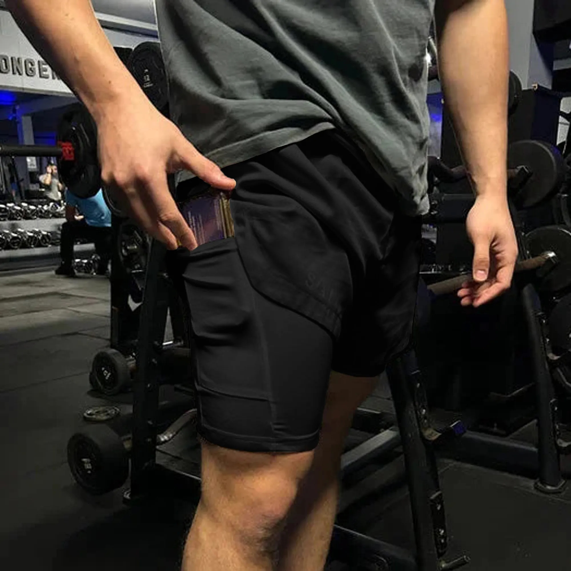 Angel With Cross Print Men's Performance Shorts