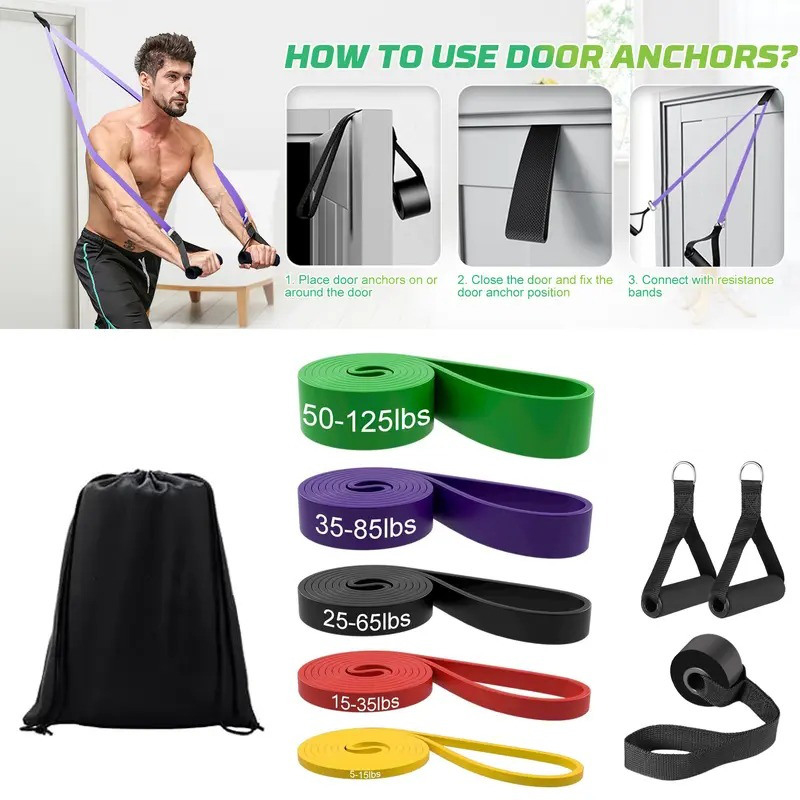 Tpe Resistance Band, Latex Resistance Band, Elastic Band, Fitness Belt, Pull-Up Band, Elastic Rope, Resistance Band