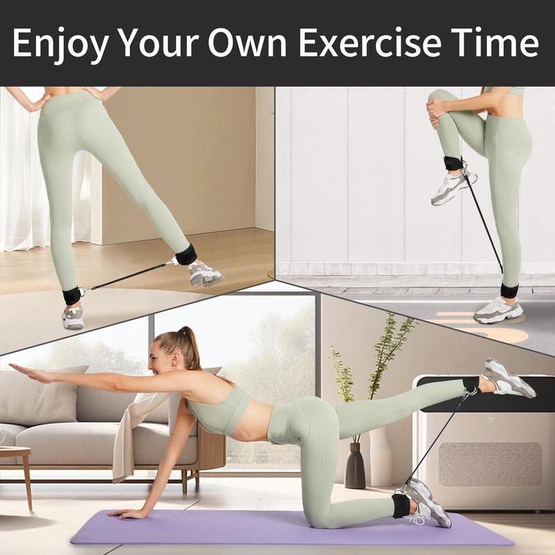 Resistance Bands, 5-Pack Ankle Band Set for Leg and Hip Training – TPE Material Band for Women Men