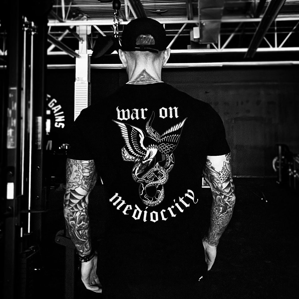 War On Mediocrity Printed Men's T-shirt