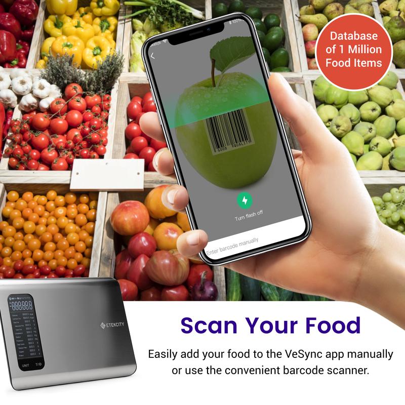 Al Smart Food Scale 19Holiday HaulNutrient Facts Auto Scan  Digital Calorie Counterfor Meal Prep & Fitness Compact StainlessDesign TikTokShopHoliday