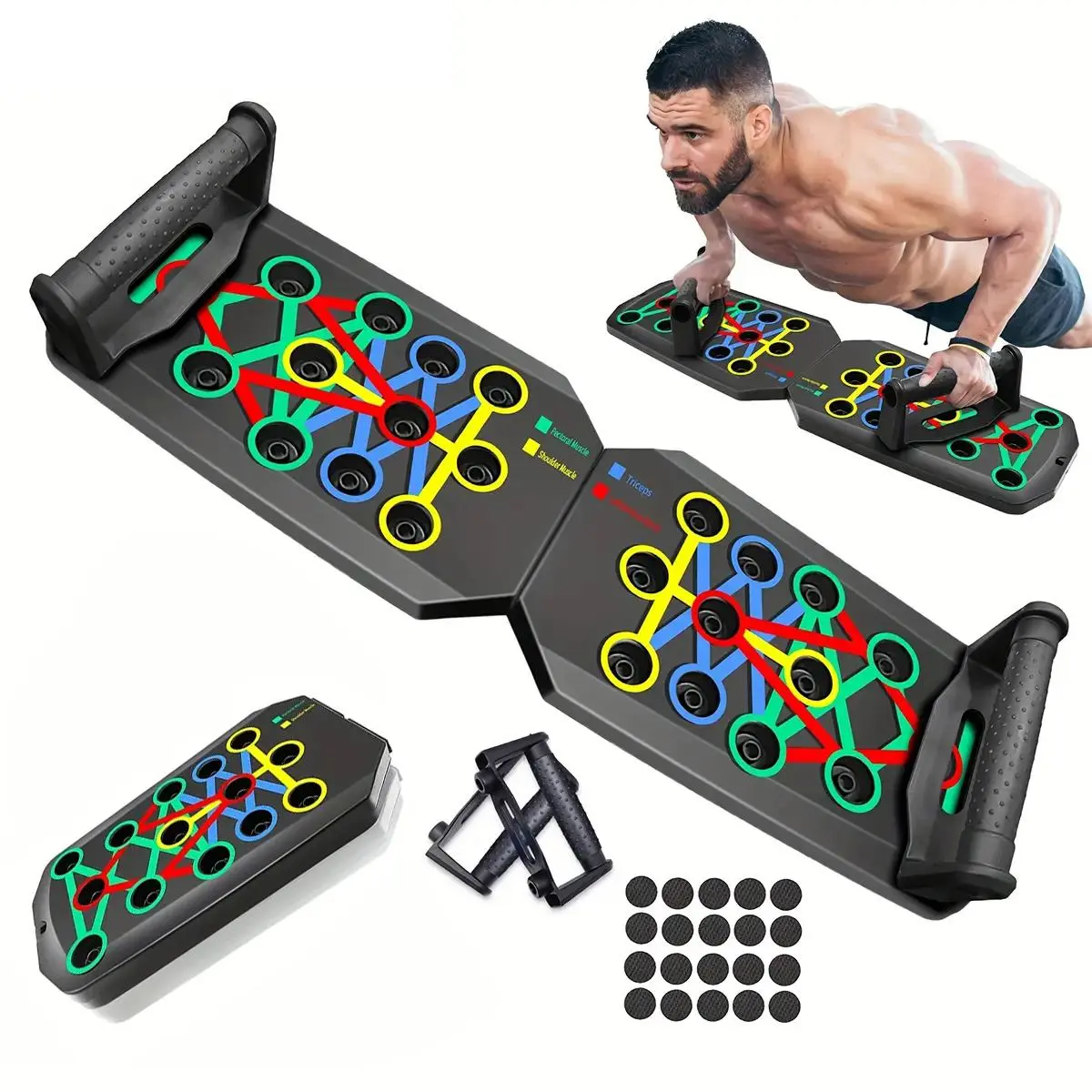 Foldable Push Up Board, Sports Equipment Fitness Accessories Push Up Stand for Home Workout, Push Up Equipment