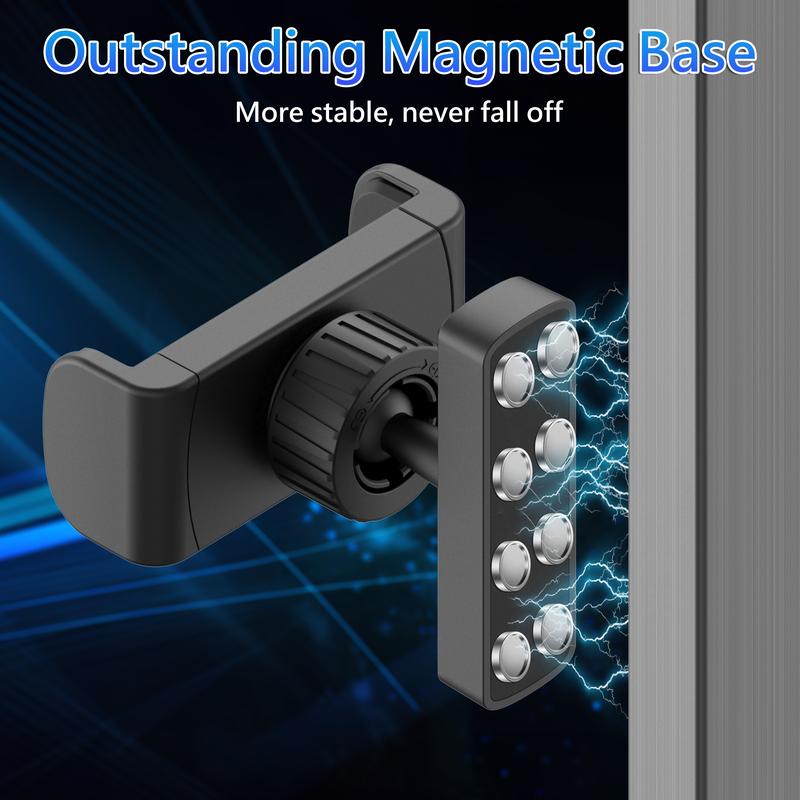 Magnetic Phone Holder for Gym - 360° Adjustable, Strong Portable Magnet Phone Mount for Workout Recording, Fitness Accessories Essentials,