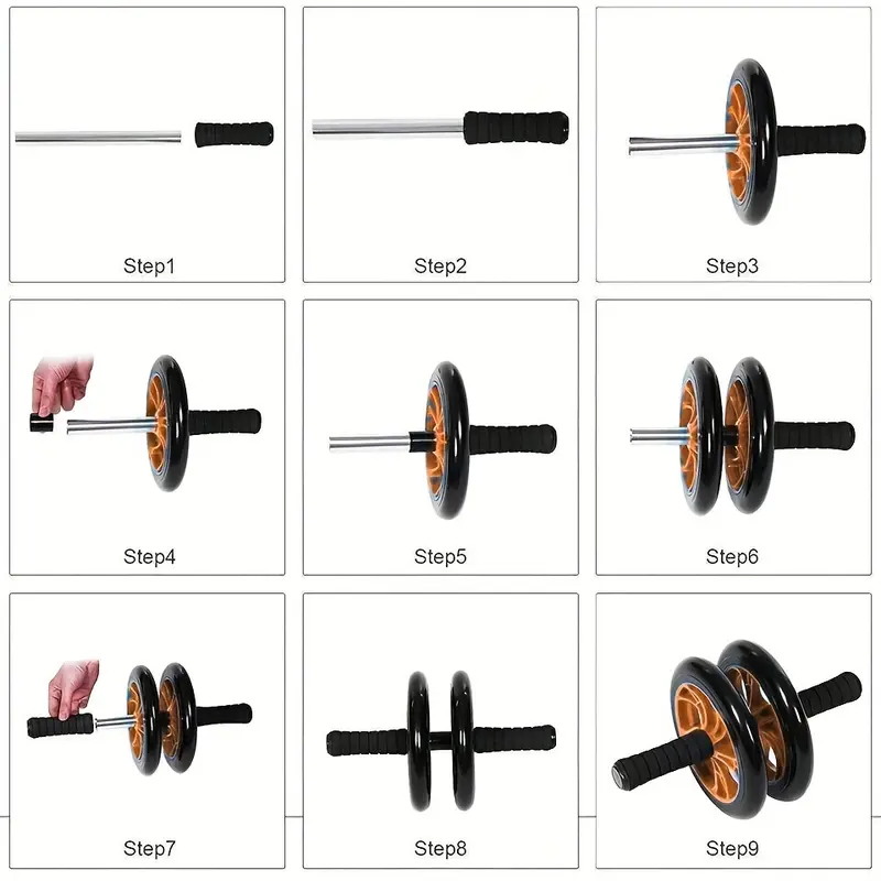 Ab Wheel For Beginners, A Quiet Home Workout For Abdominal Muscles.