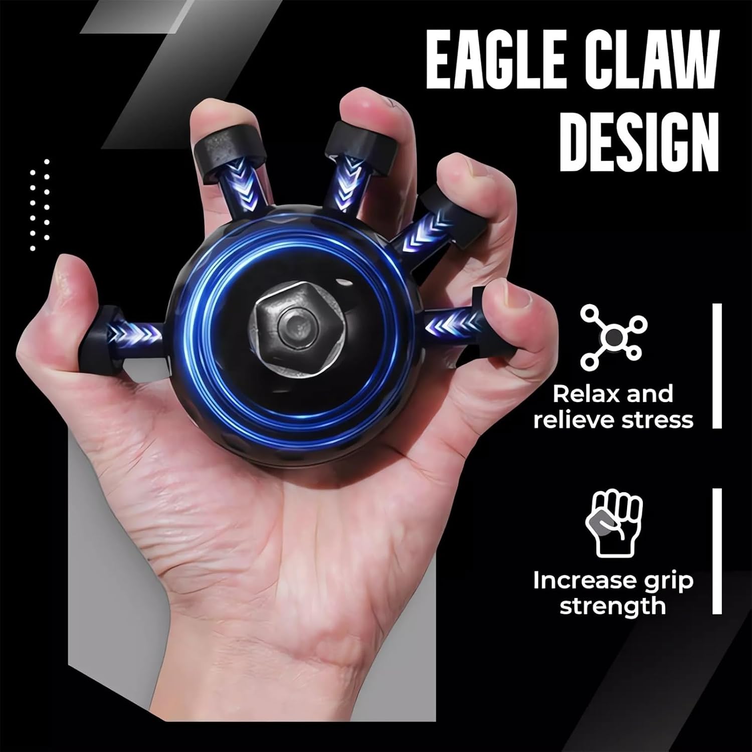 Arm Builder Forearm and Finger Grip Strengthening Ball, Exercise Balls for Wrist, Guitar and Finger Strengthening, Strength Trainer, Hand Squeezer