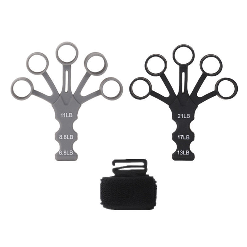 Grip strength trainer, double-sided finger exerciser and hand strengthener for hand therapy, rock climbing, and relieving arthritis pain and carpal