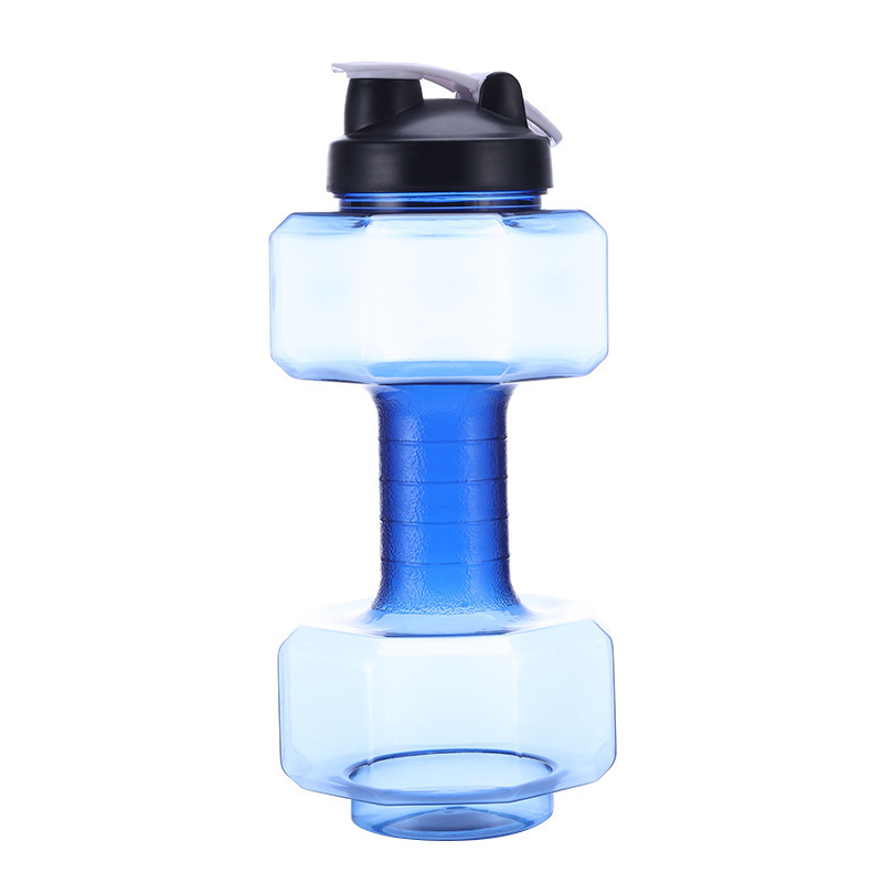 Dumbbell-shaped water bottles, 2.2L75oz, water bottles for gym workouts, large capacity PETG, sports, fitness, exercise, gym
