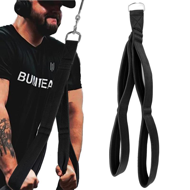 Tricep Rope Cable Attachments Rope for Gym, 1 Count Workout Rope Cable with 4 Anti-slip Handles, Exercise Gym Equipment for Home, Lifting Strap, Cal