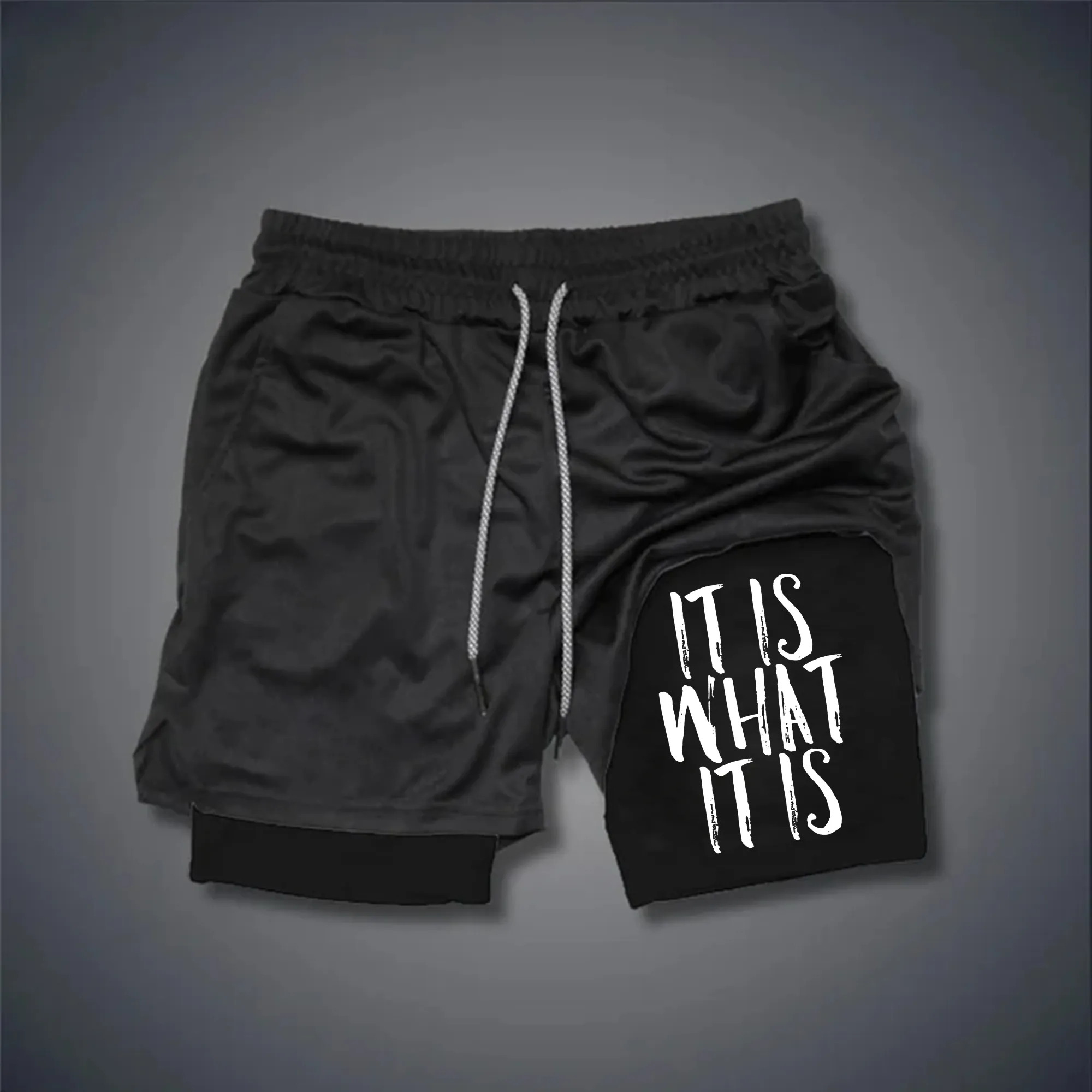 It Is What It Is Print Men's Performance Shorts