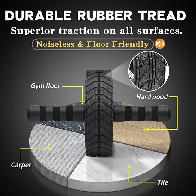 Exercise Fitness Abdominal Core Toner Workout Single Ab Roller Wheel