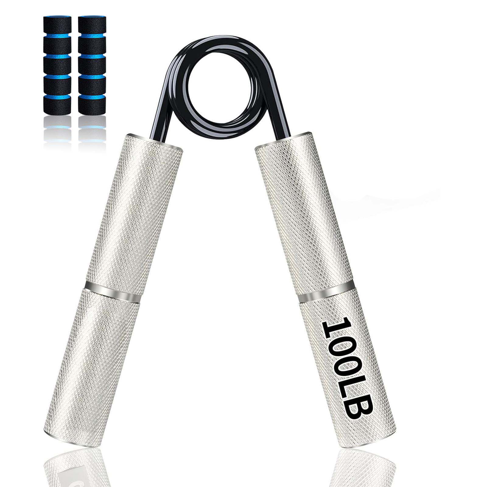 Grip Strength Trainer Set, 50-300LB(6 Pack), Wrist Forearm Strengthener, Metal No Slip, Hand Grip Gripper Strengthener for Strength Training and Exe