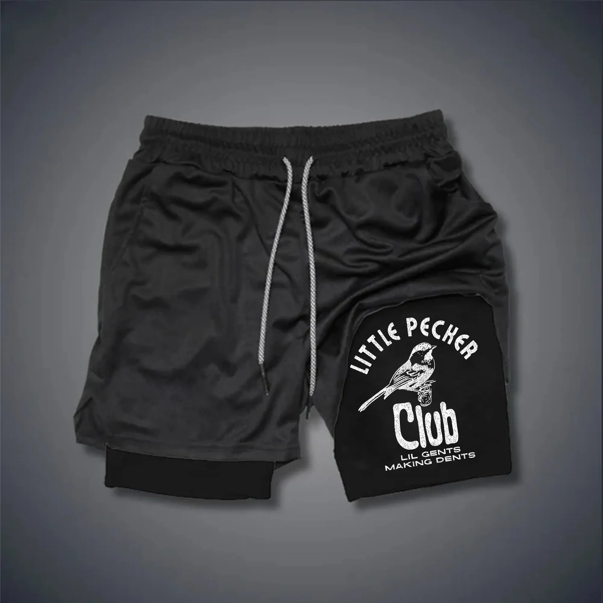 Little Pecher Club Lil Gents Making Dents Print Men's Performance Shorts