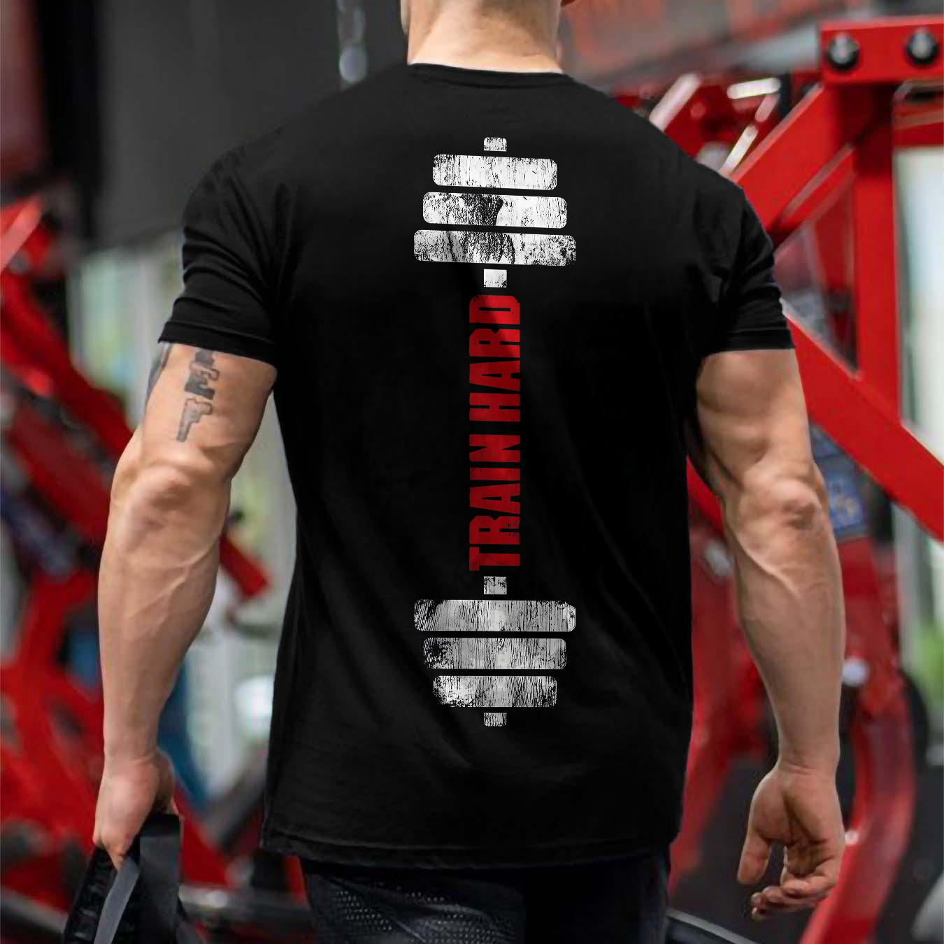 Train Hard Printed Men's T-shirt