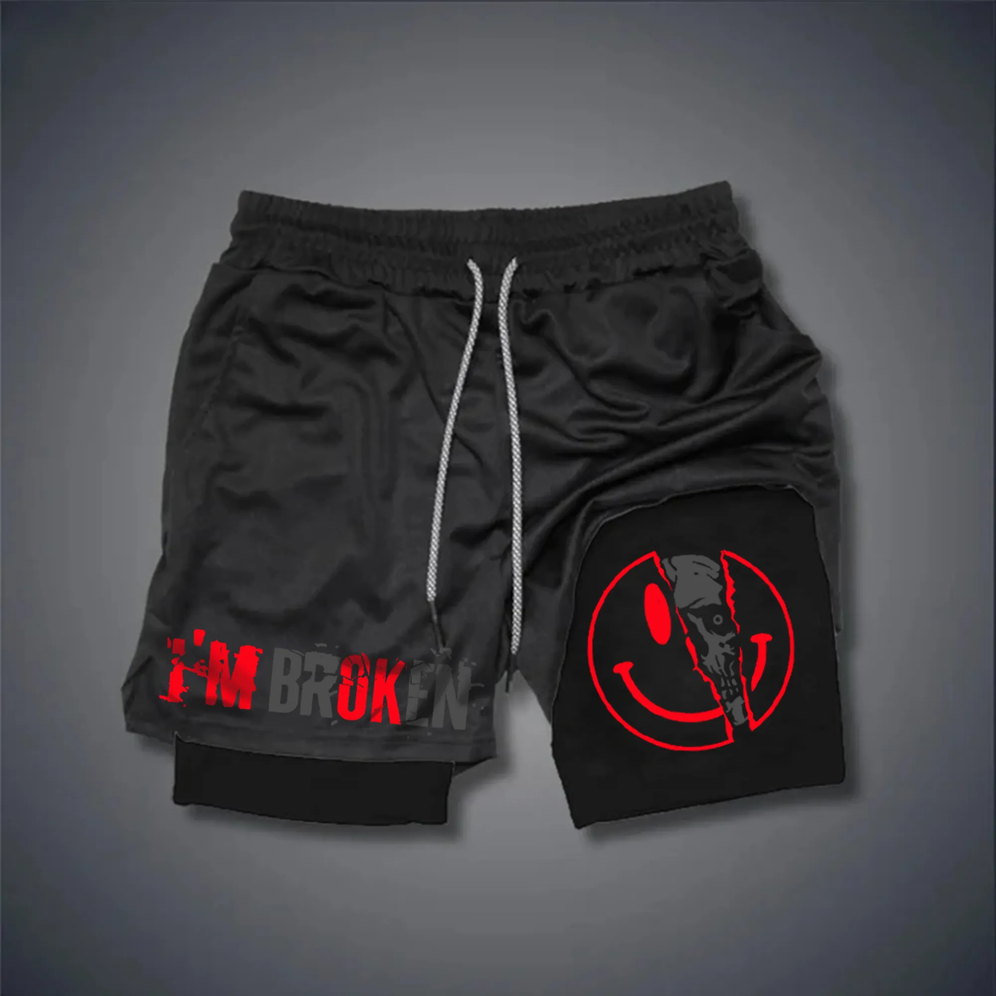 I'm Broken Print Men's Performance Shorts