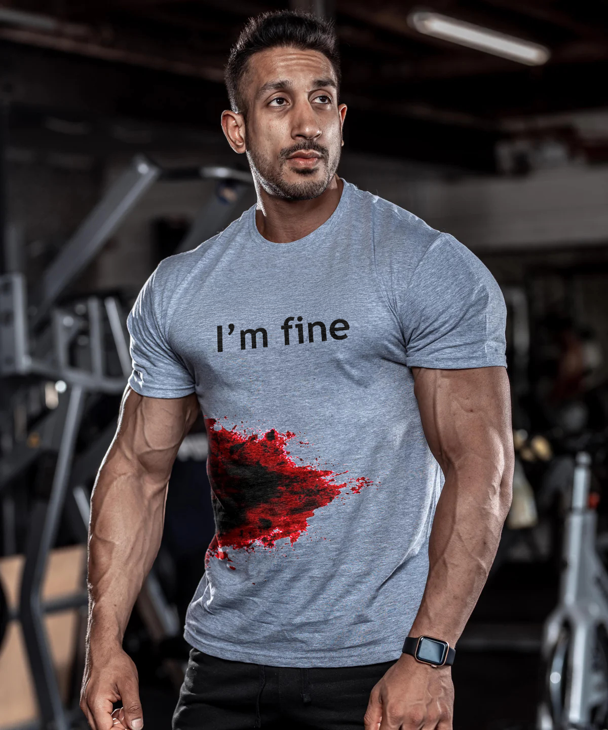 I'm Fine Printed Men's T-shirt