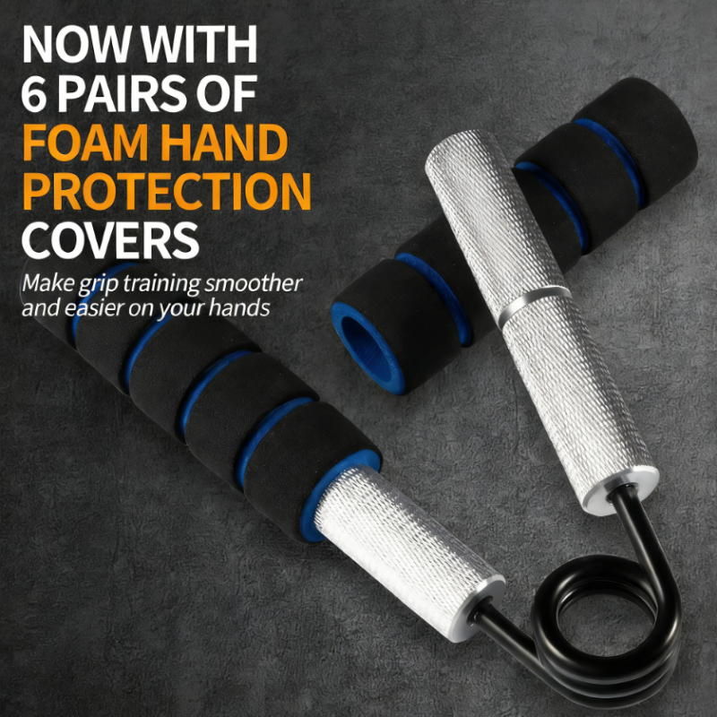 Grip Strength Trainer Set, 50-300LB, Wrist Forearm Strengthener, Metal No Slip, Hand Grip Gripper Strengthener for Strength Training and Exe