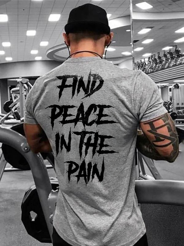 Find Peace In The Pain Printed Men's T-shirt