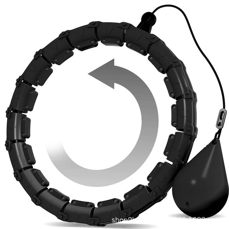 UK Seller K-MART Smart Weighted Hula Hoop - 24 Detachable Links, 360° Auto-Spinning Ball for Gymnastics, Massage