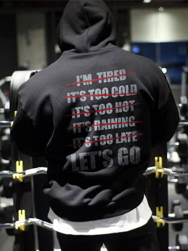 Let’s Go Printed Men's Hoodie