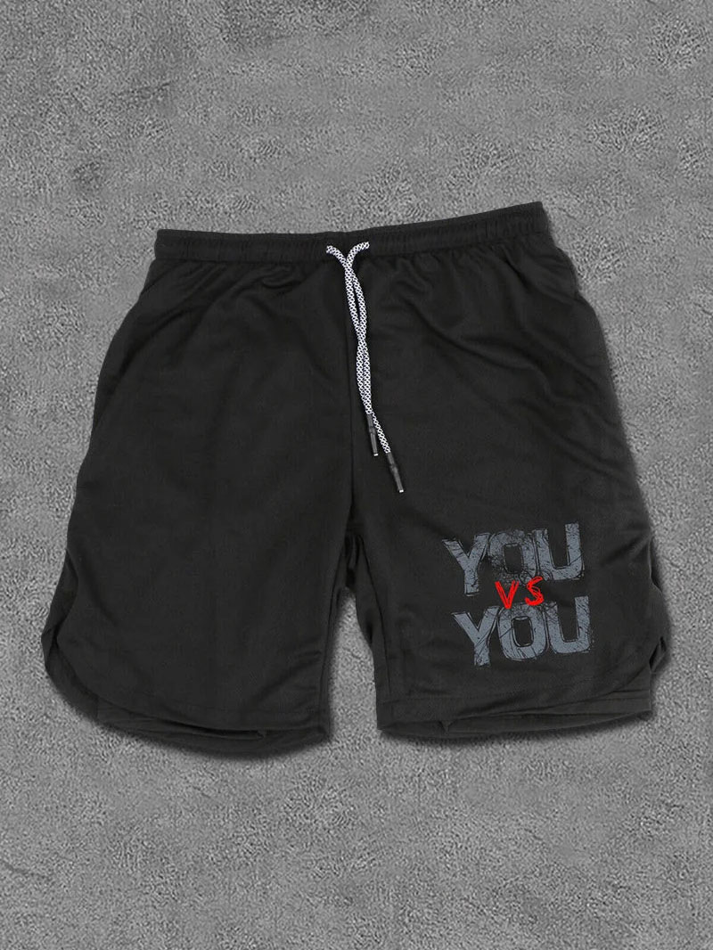 You Vs You Print Men's Performance Shorts