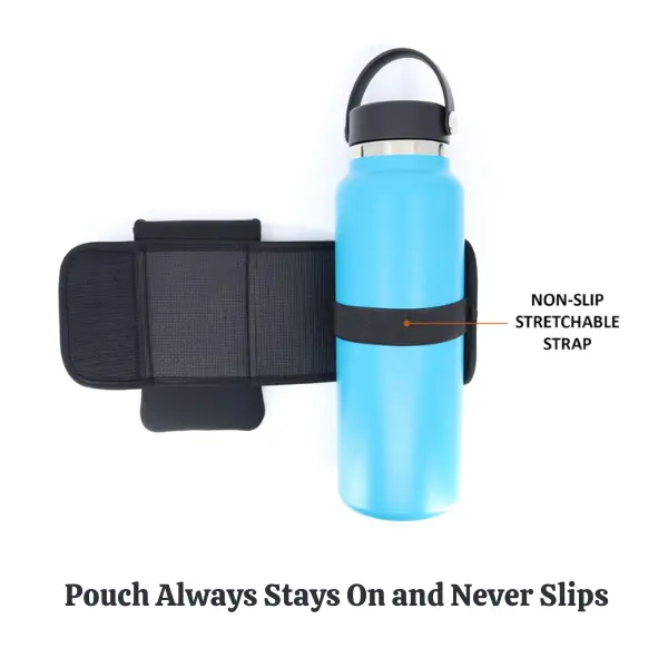 Bottle Phone Pouch｜Magnetic Hands-Free · Fits 12-40oz Sports Bottles · Non-Slip Silicone