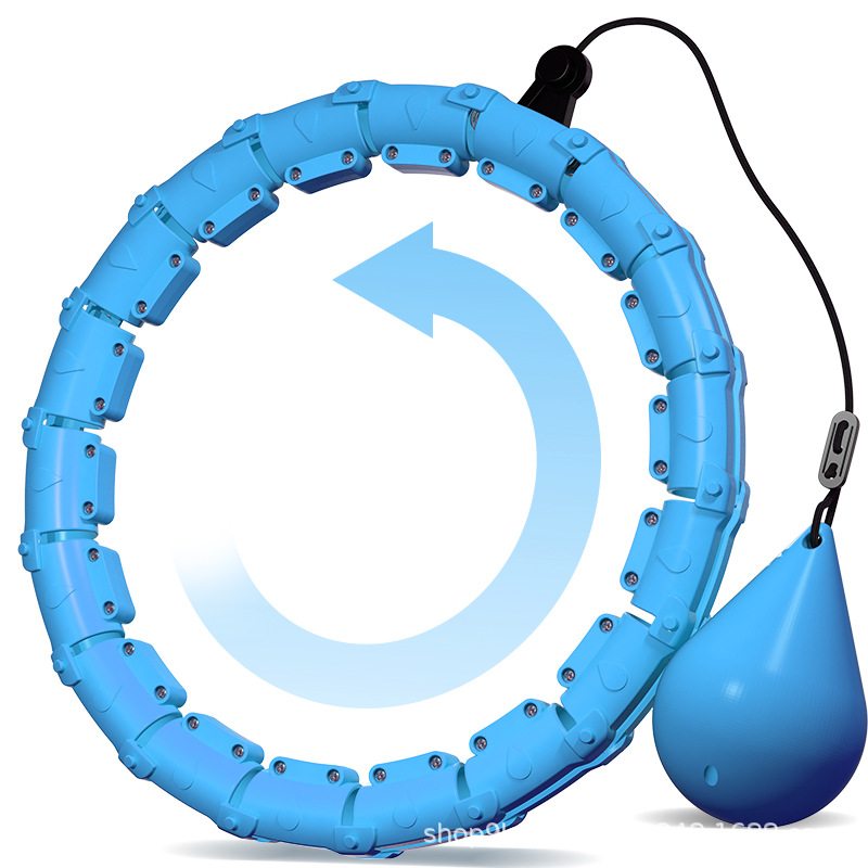 UK Seller K-MART Smart Weighted Hula Hoop - 24 Detachable Links, 360° Auto-Spinning Ball for Gymnastics, Massage