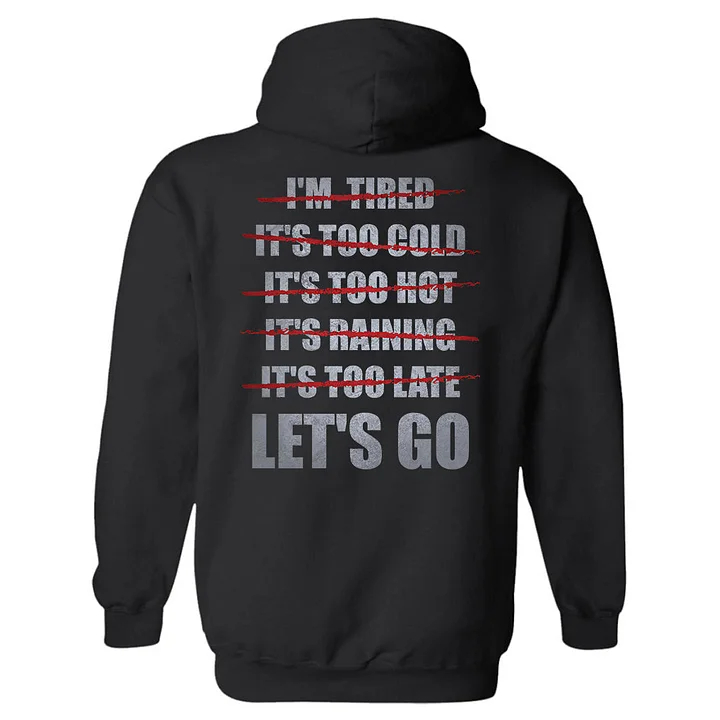 Let’s Go Printed Men's Hoodie