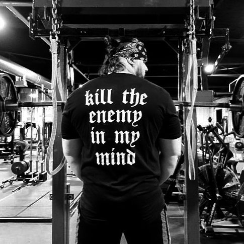 Kill The Enemy In My Mind Printed Men's T-shirt